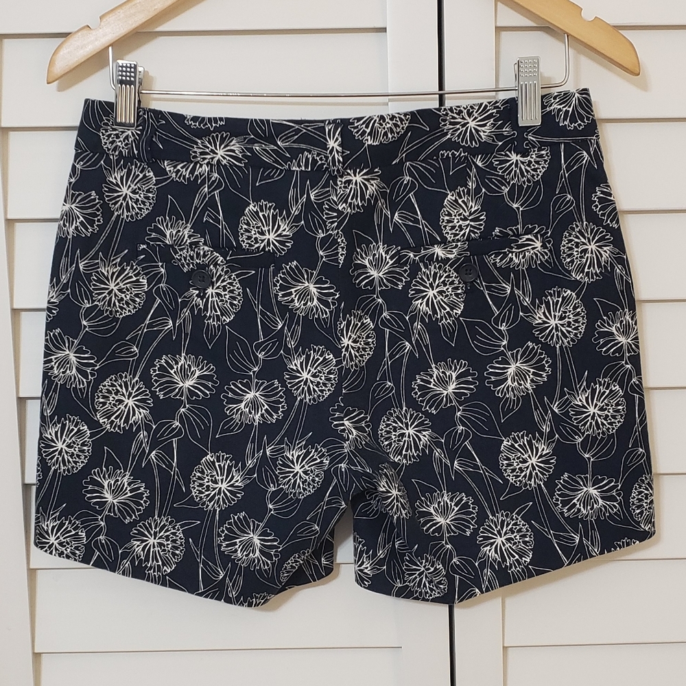 Banana Republic Women's Blue Floral Shors Tailored Print Size 0 - Picture 5 of 13